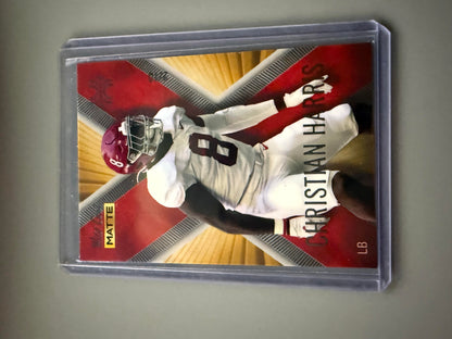 2022 Wild Card Matte #MXP-8 Christian Harris X-Plode Gold/Red X #/10