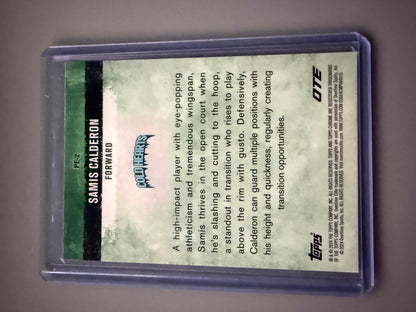 2023-24 Topps Chrome OTE #PE-2 Samis Calderon Phys Ed Blue Refractors #/99