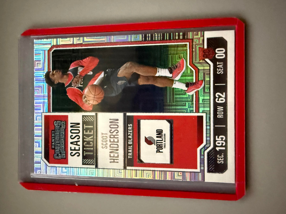 2023-24 Panini Contenders #27 Scoot Henderson Season Ticket Premium Edition