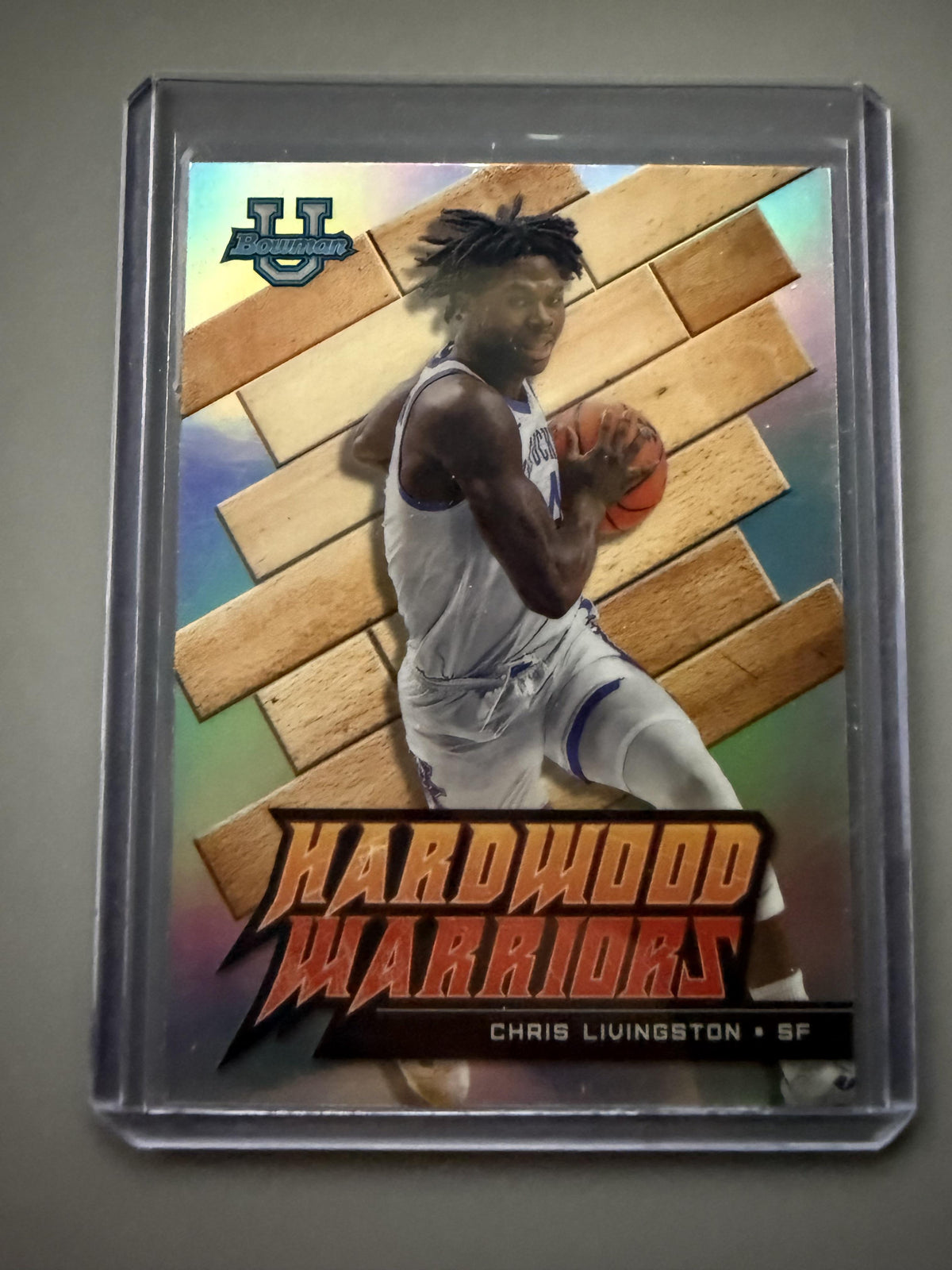 2022-23 Bowman University Best #HW-4 Chris Livingston Hardwood Warriors
