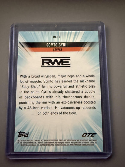 2023-24 Topps Chrome Overtime Elite #RI-10 Somto Cyril Run It