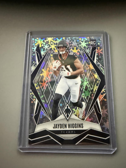 2025 Panini Phoenix #180 Jayden Higgins Silver Winter Prizm