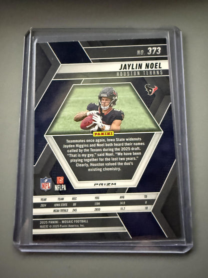 2025 Panini Mosaic #373 Jaylin Noel Mosaic Green