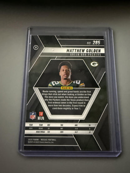 2025 Panini Mosaic #285 Matthew Golden