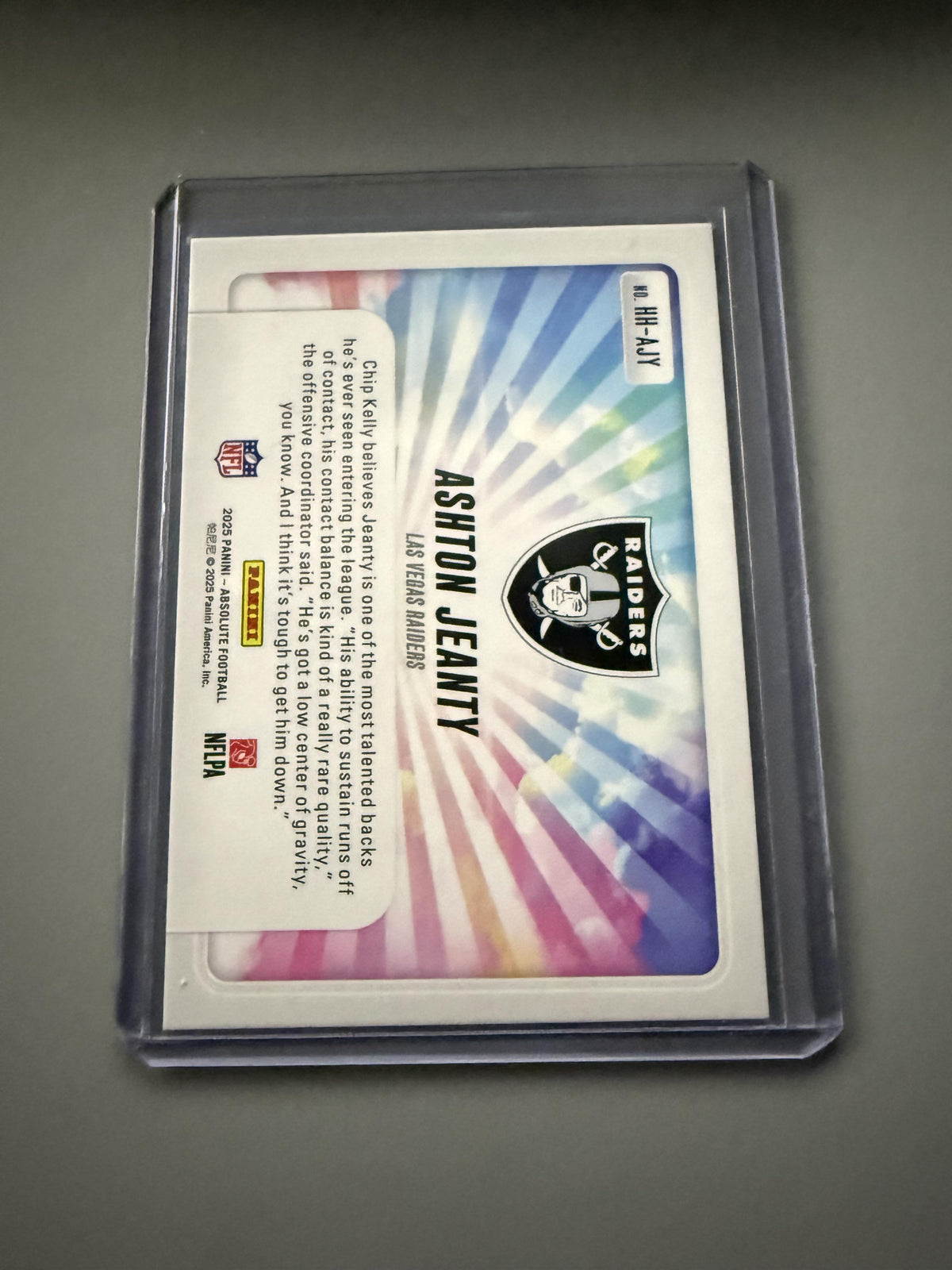 2025 Panini Absolute #HH-AJY Ashton Jeanty Hog Heaven