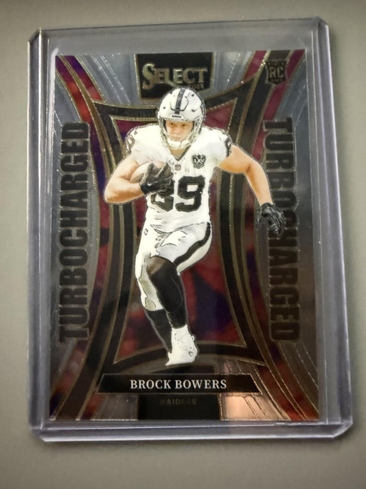 2024 Panini Select #6 Brock Bowers Turbocharged