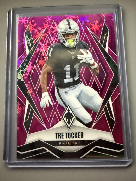 2025 Panini Phoenix #9 Tre Tucker Pink Winter Prizm #/299