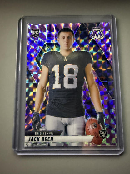 2025 Panini Mosaic #280 Jack Bech Mosaic Reactive Purple