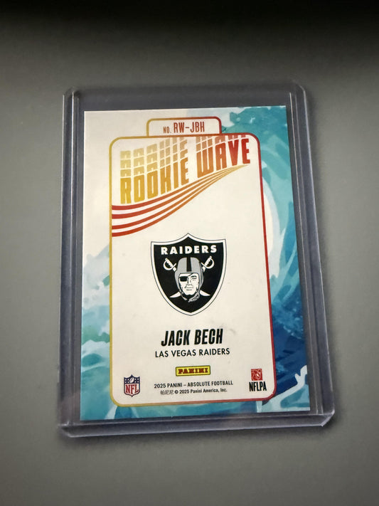 2025 Panini Absolute #RW-JBH Jack Bech Rookie Wave