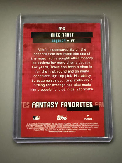 2024 Topps #FF-2 Mike Trout Fantasy Favorites