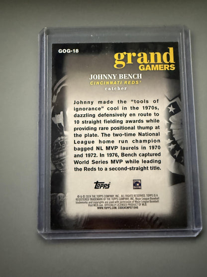 2024 Topps #GOG-18 Johnny Bench Grand Gamers