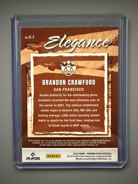 2022 Panini Diamond Kings #E-7 Brandon Crawford Elegance