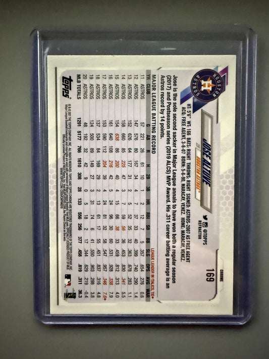 2021 Topps Chrome #169 Jose Altuve Refractor