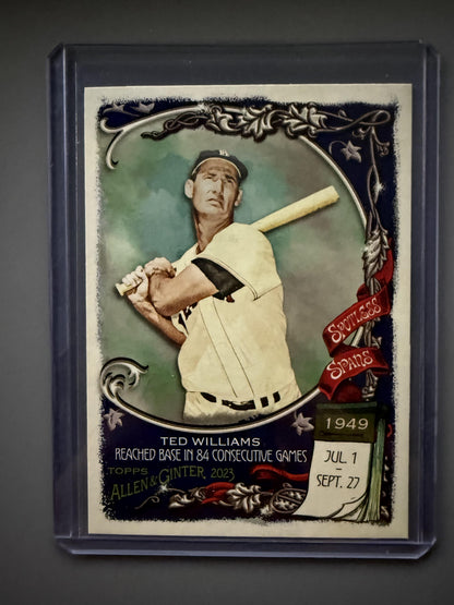 2023 Topps Allen & Ginter #SS-29 Ted Williams Spotless Spans