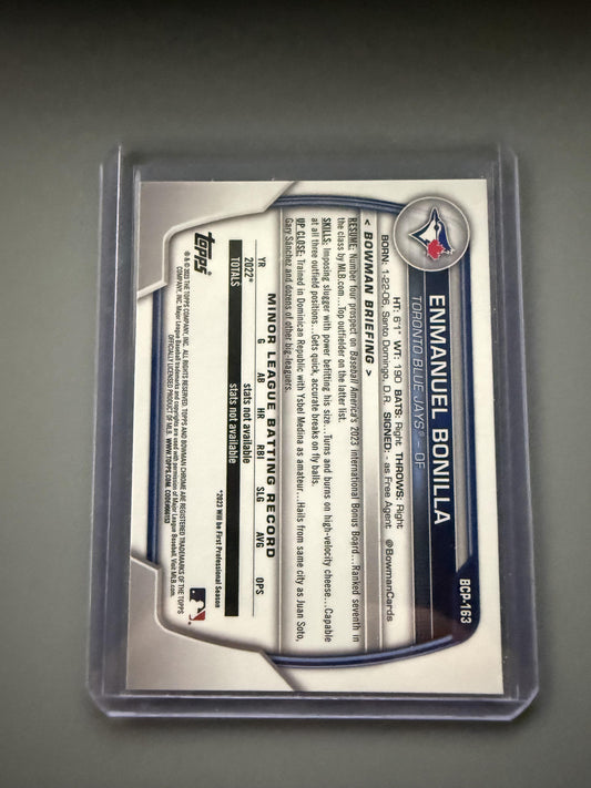 2023 Bowman Chrome Sapphire Edition #BCP-163 Enmanuel Bonilla Prospects