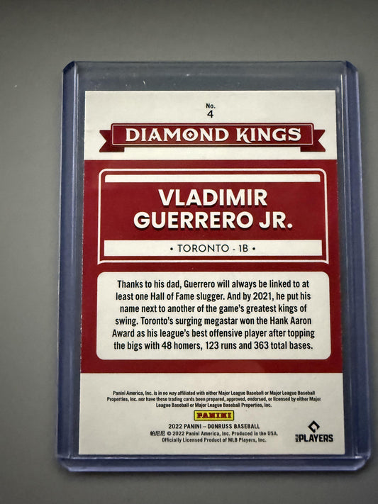 2022 Donruss #4 Vladimir Guerrero Jr.