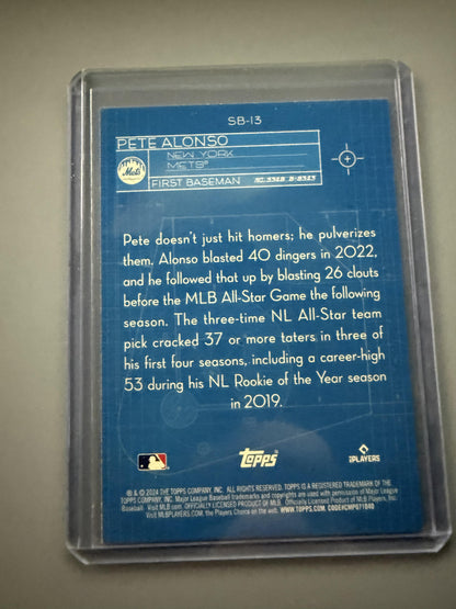 2024 Topps #SB-13 Pete Alonso Superstar Blueprint