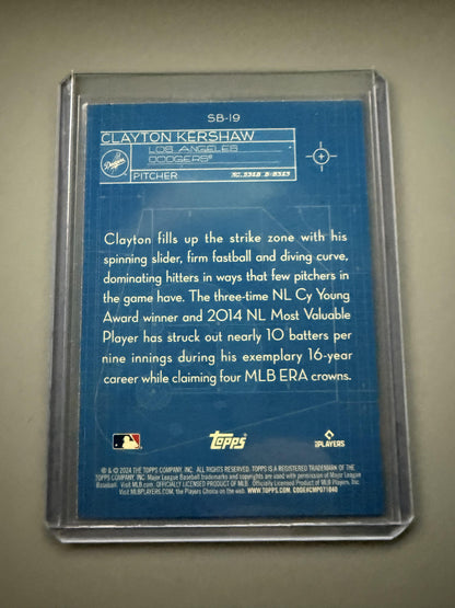 2024 Topps #SB-19 Clayton Kershaw Superstar Blueprint