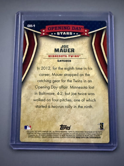 2013 Topps Opening Day #ODS-9 Joe Mauer Opening Day Stars