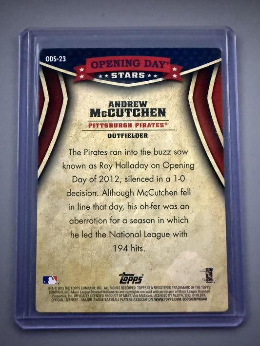 2013 Topps Opening Day #ODS-23 Andrew McCutchen Opening Day Stars