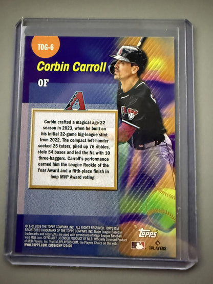 2026 Topps #TOG-6 Corbin Carroll Titans of the Game