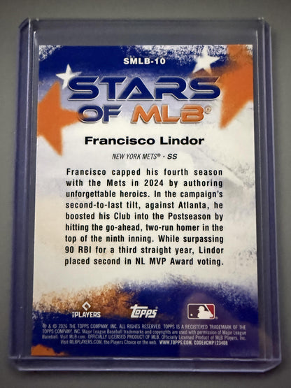 2026 Topps #SMLB-10 Francisco Lindor Stars of MLB