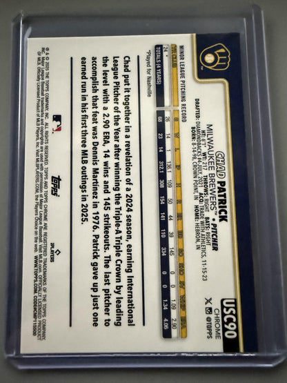 2025 Topps Chrome Update #USC90 Chad Patrick