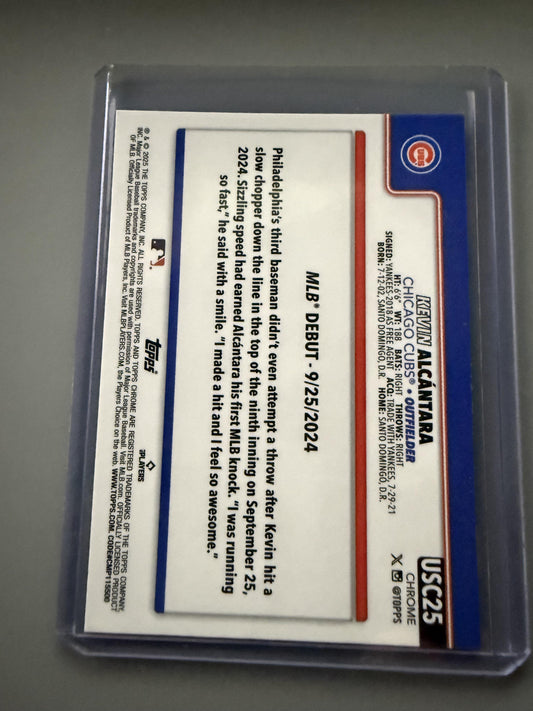 2025 Topps Chrome Update #USC25 Kevin Alcántara