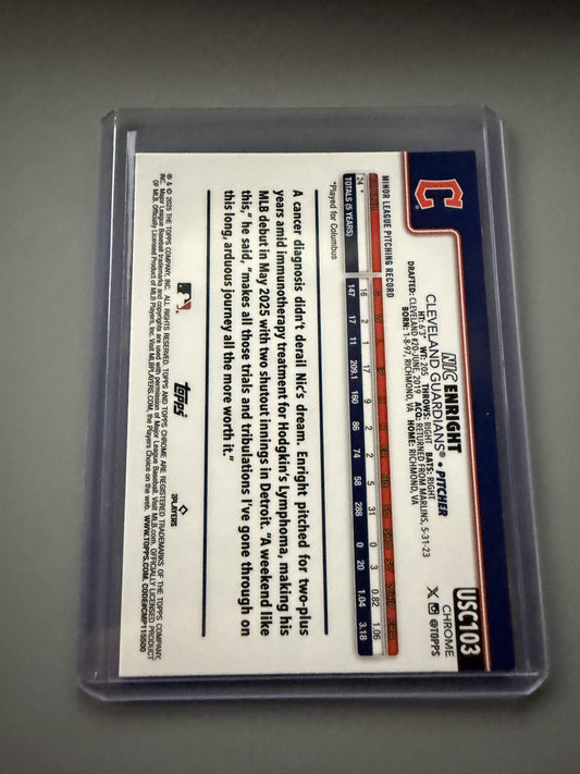 2025 Topps Chrome Update #USC103 Nic Enright
