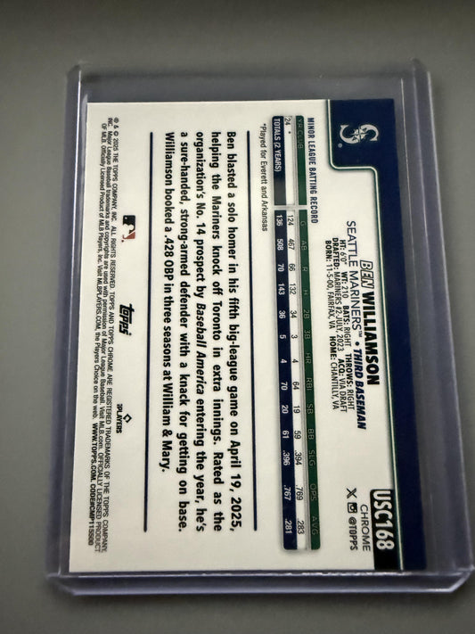 2025 Topps Chrome Update #USC168 Ben Williamson