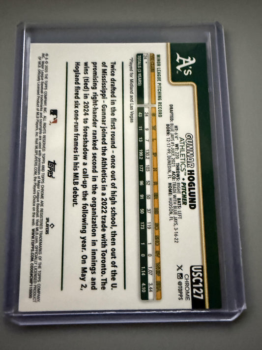 2025 Topps Chrome Update #USC127 Gunnar Hoglund