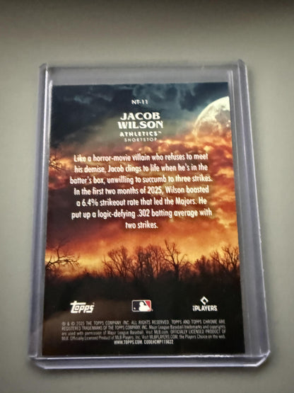 2025 Topps Update #NT-11 Jacob Wilson Night Terrors