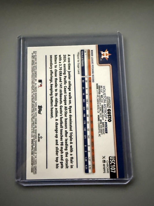 2025 Topps Chrome Update #USC107 Ryan Gusto