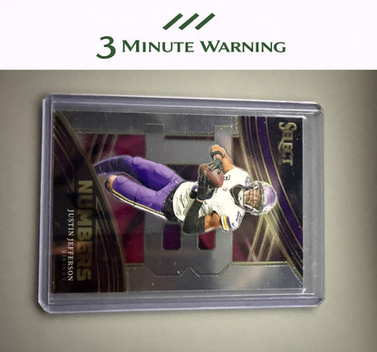 2023 Panini Select #NMB-JJE Justin Jefferson Numbers