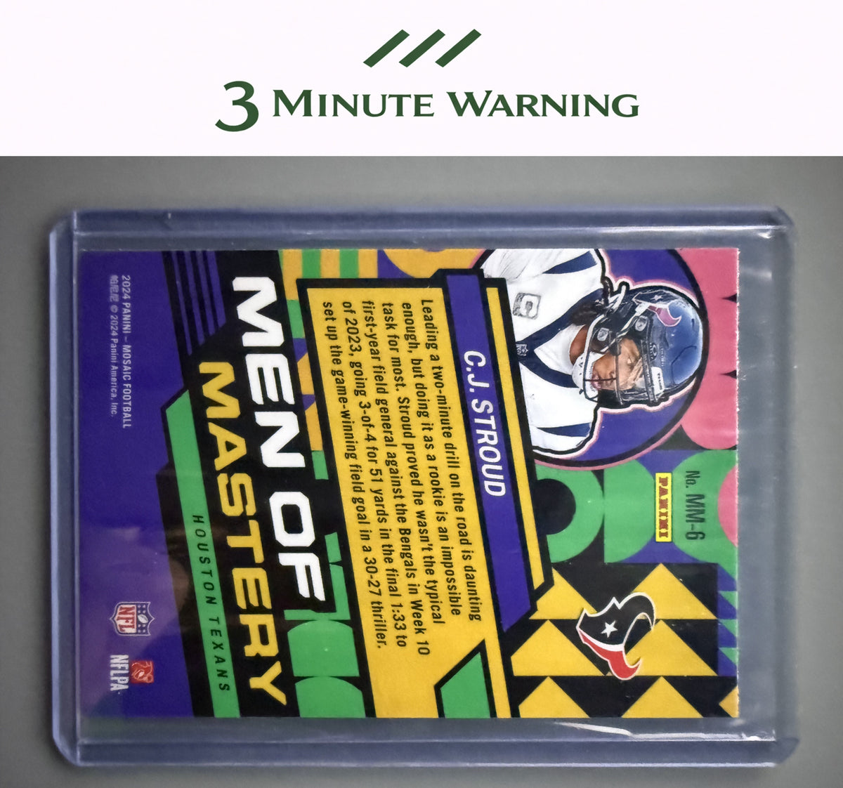 2024 Panini Mosaic #MM-6 C.J. Stroud Men of Mastery