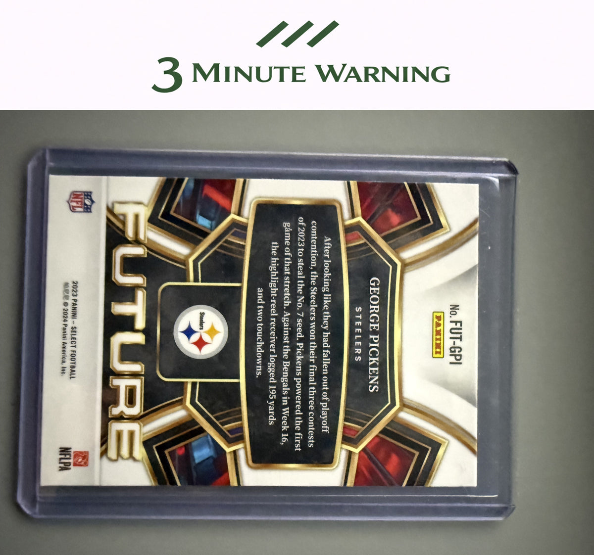 2023 Panini Select #FUT-GPI George Pickens Future
