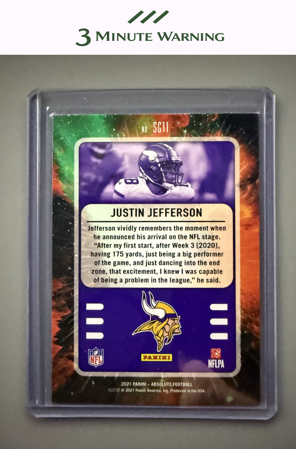 2021 Panini Absolute #SG11 Justin Jefferson Star Gazing