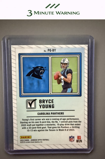 2023 Donruss Optic #PG-BY Bryce Young Passing Grade