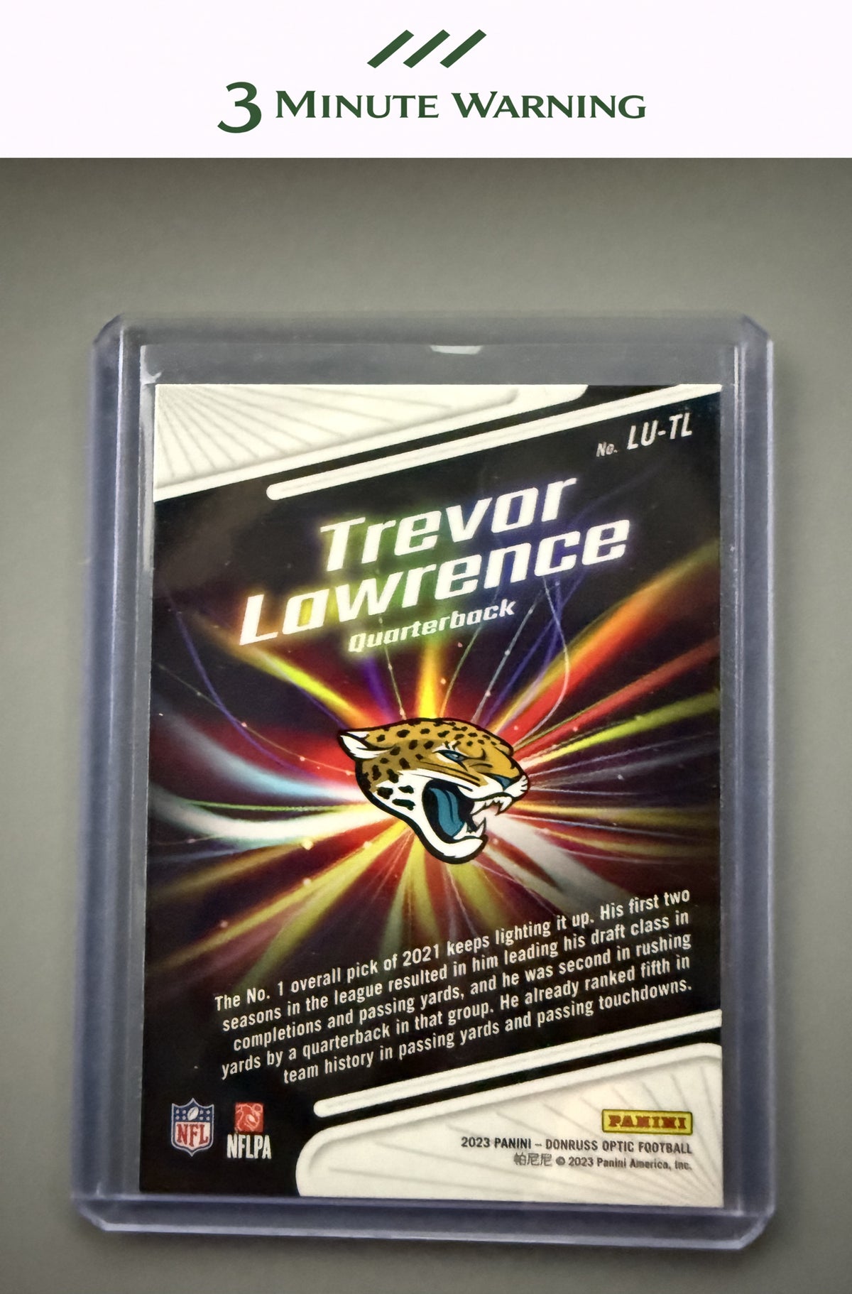 2023 Donruss Optic #LU-TL Trevor Lawrence Light It Up!