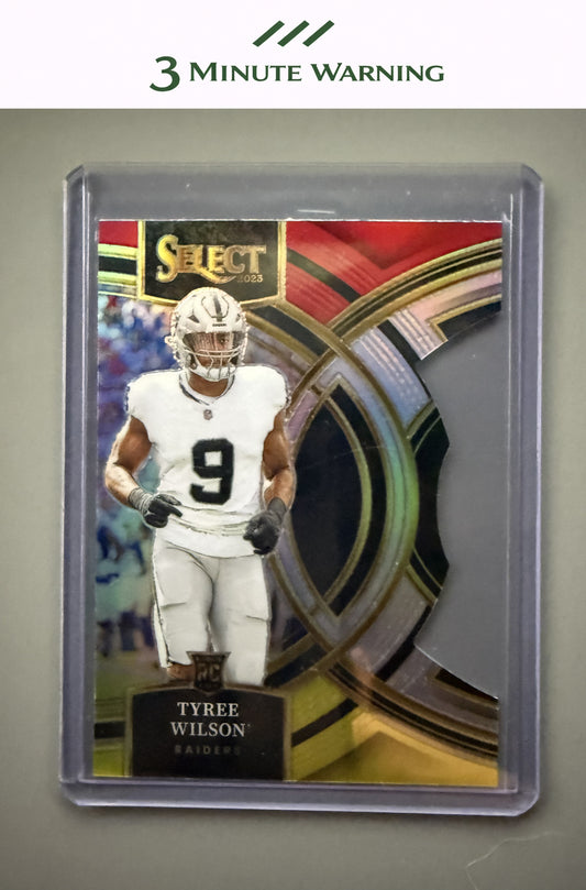 2023 Panini Select #119 Tyree Wilson Red and Yellow Prizm Die Cut
