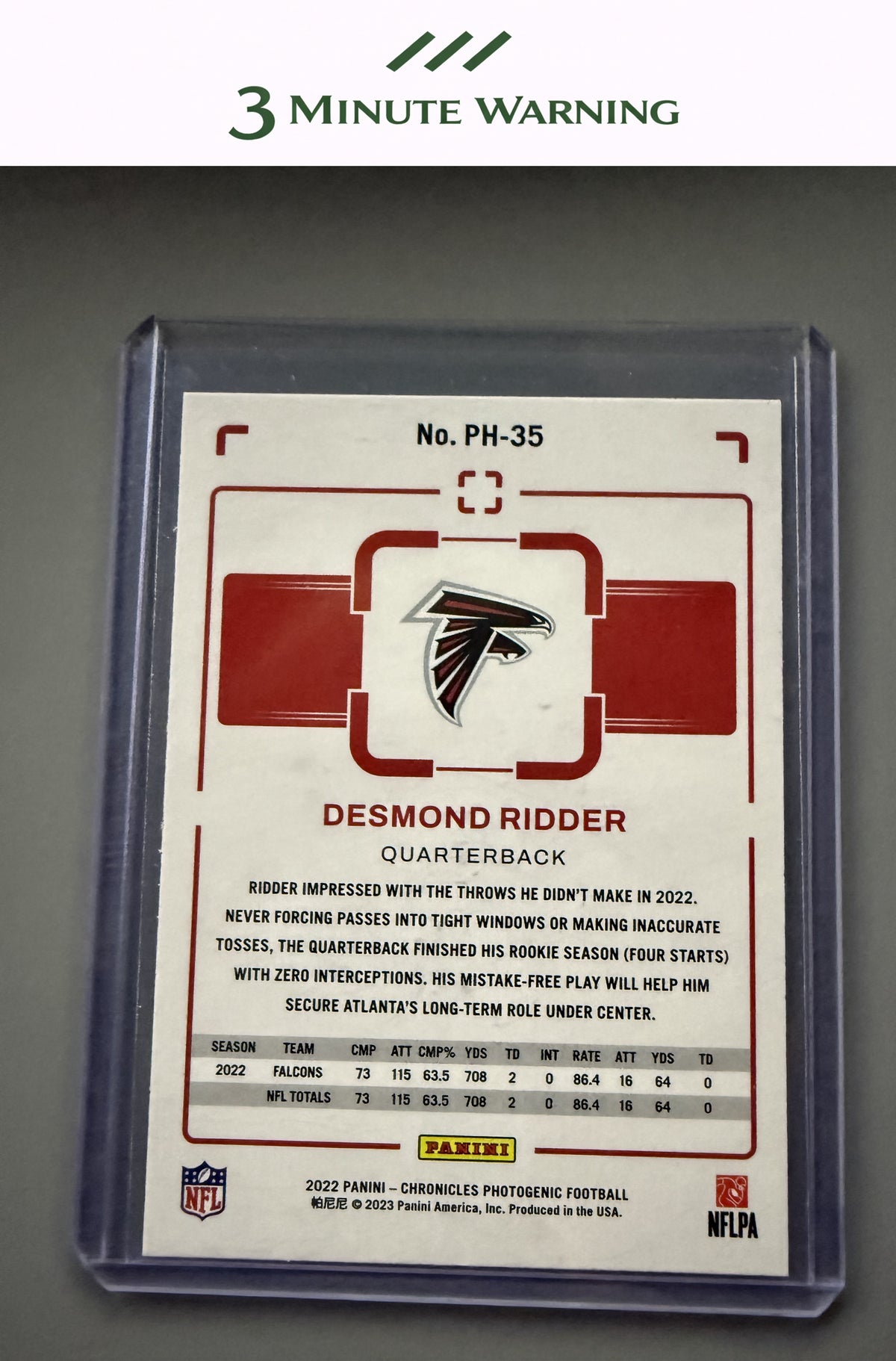 2022 Panini Chronicles #PH-35 Desmond Ridder Photogenic Bronze