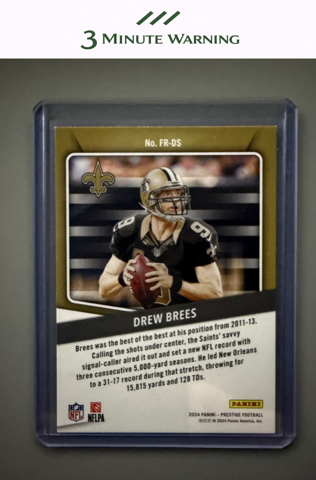 2024 Panini Prestige #FR-DS Drew Brees For the Record