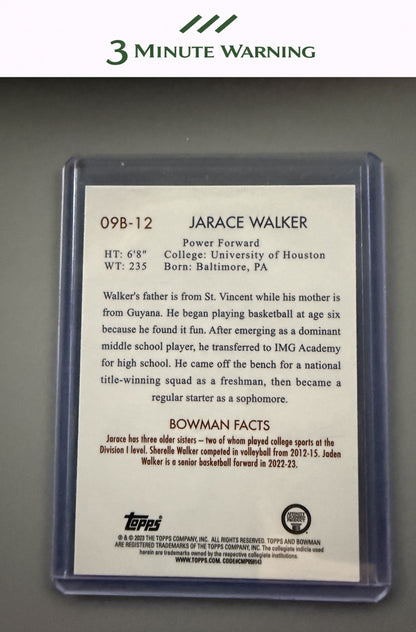 2022-23 Bowman University Chrome #09B-12 Jarace Walker 2009 Bowman