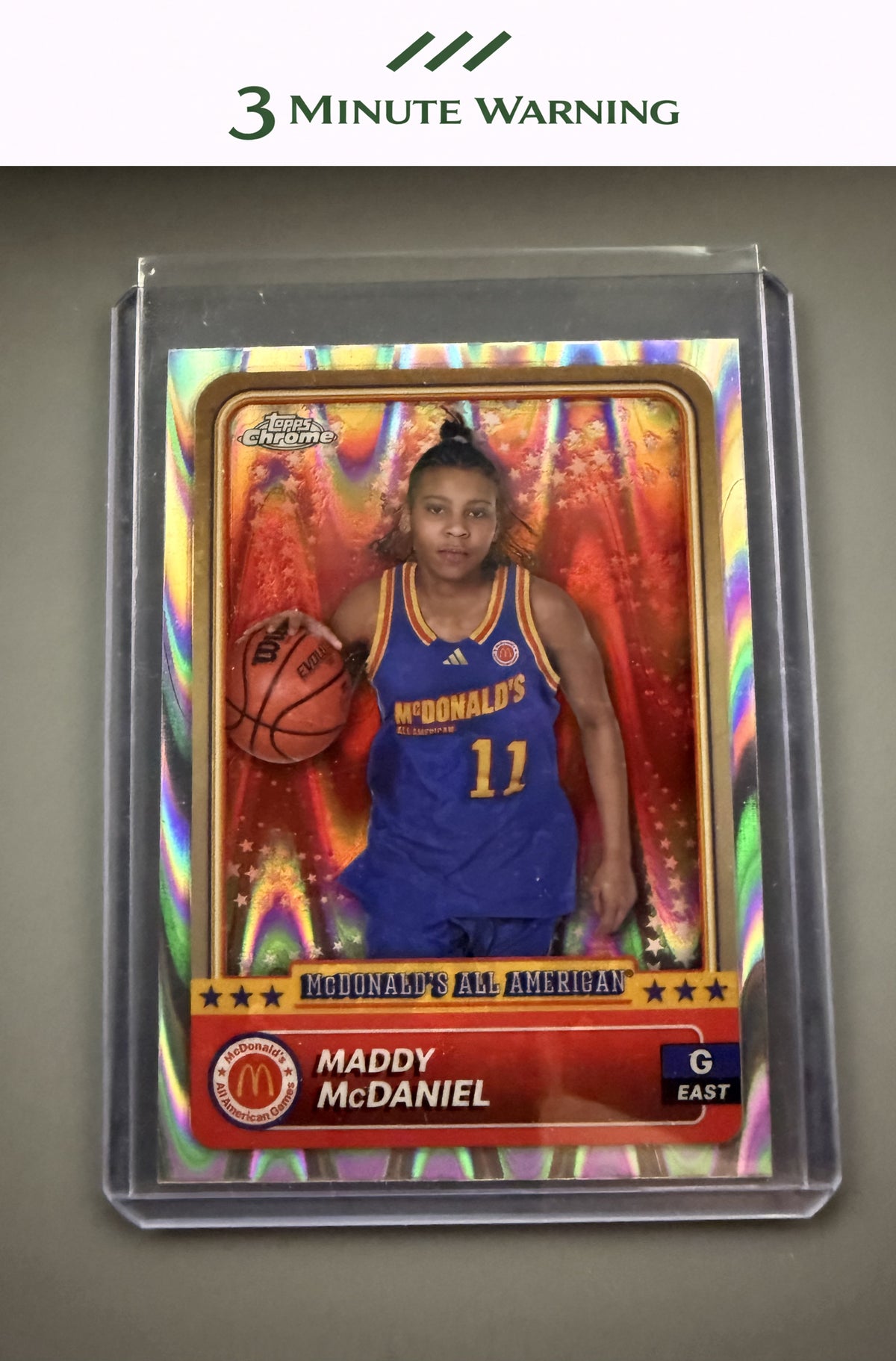 2024 Topps Chrome McDonald's All-American #57 Maddy McDaniel RayWave Refractor