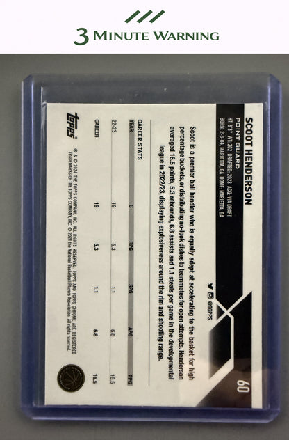 2023-24 Topps Chrome #60 Scoot Henderson