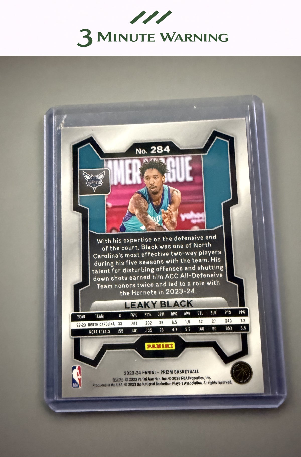 2023-24 Panini Prizm #284 Leaky Black
