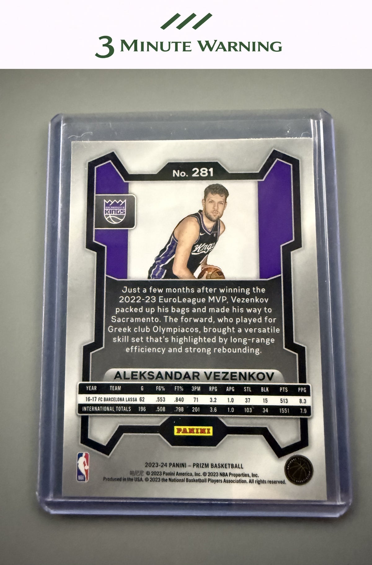 2023-24 Panini Prizm #281 Aleksandar Vezenkov