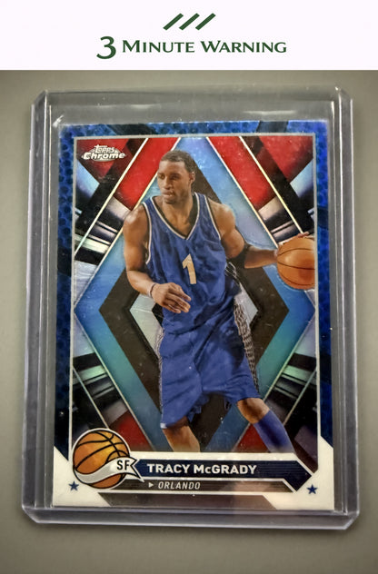 2023-24 Topps Chrome #24 Tracy McGrady Blue Basketball Refractor