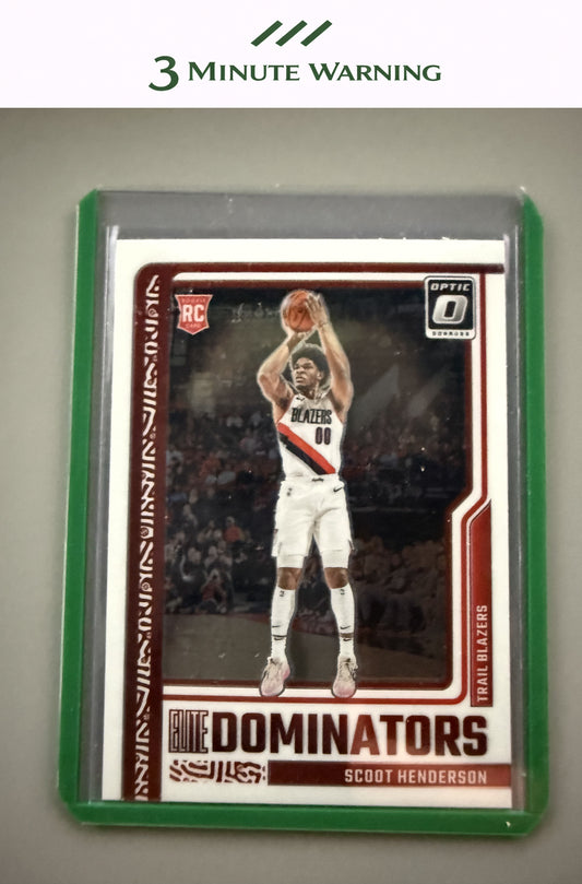 2023-24 Donruss Optic #10 Scoot Henderson Elite Dominators
