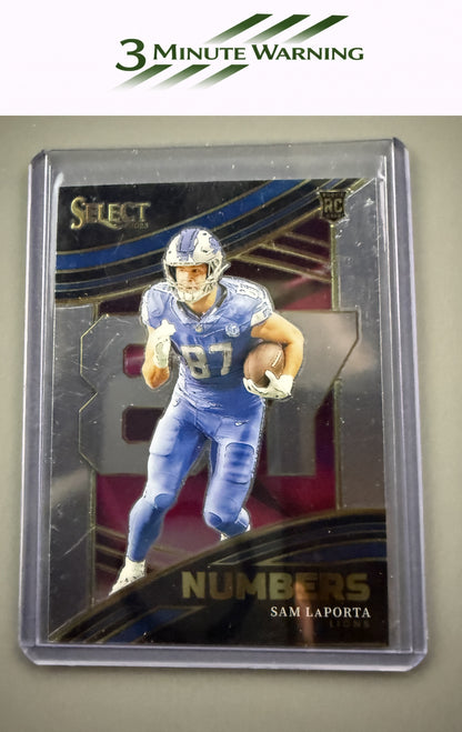 2023 Panini Select #NMB-SLA Sam LaPorta Numbers
